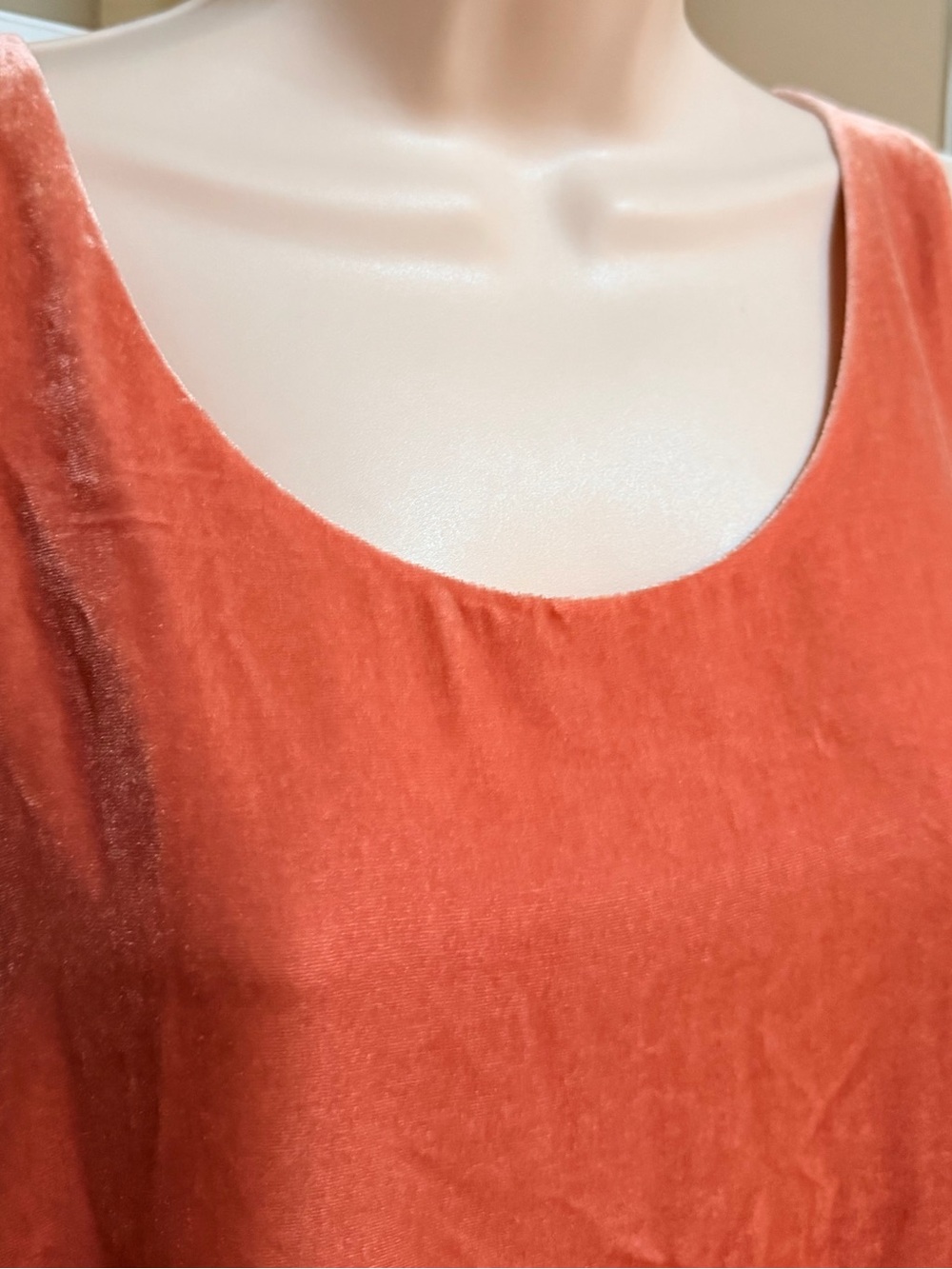 J. Crew Velvet Scoop Tank Top in Rust - Picture 3 of 3
